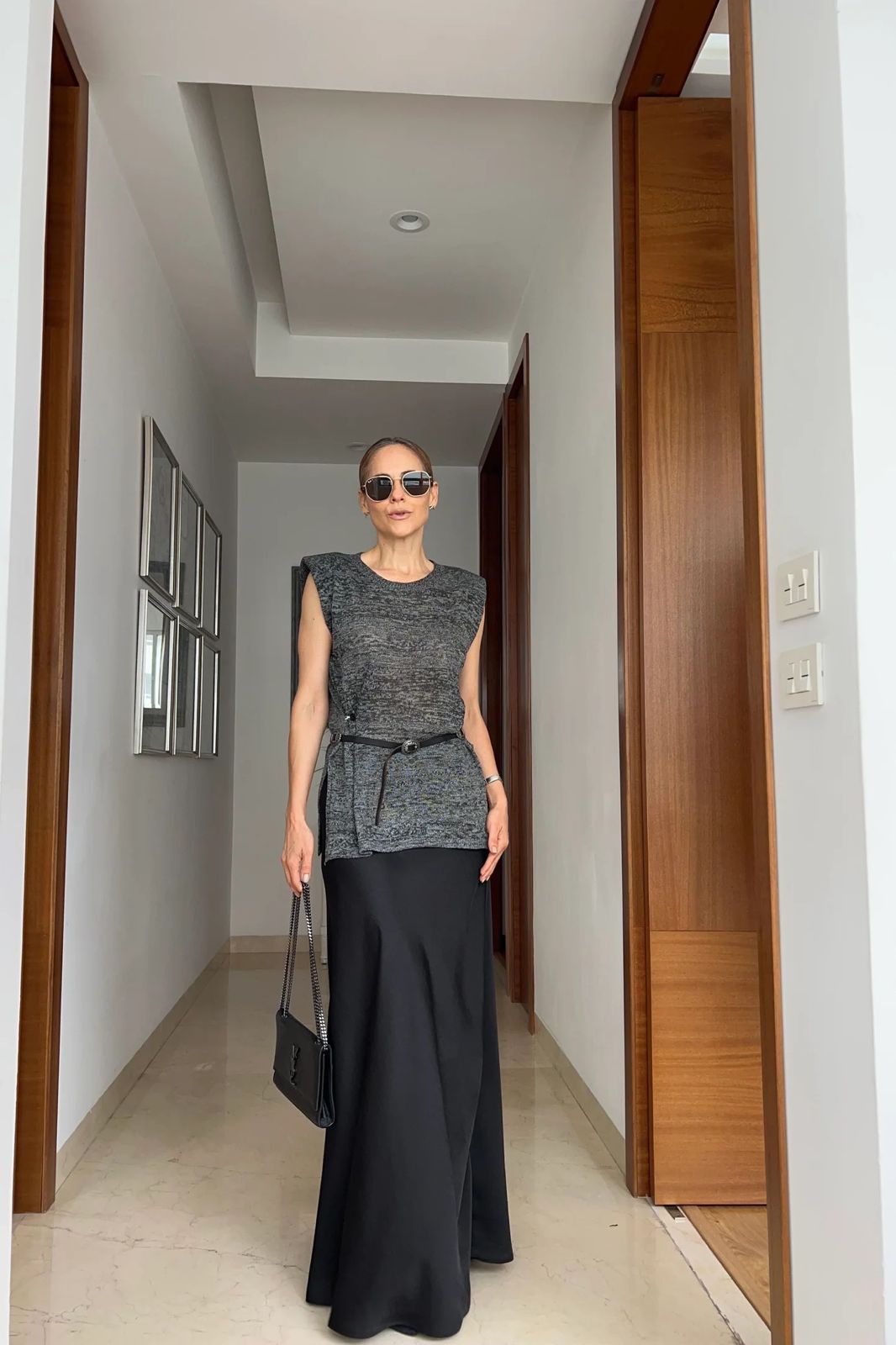 Amelia Top – Grey Crochet