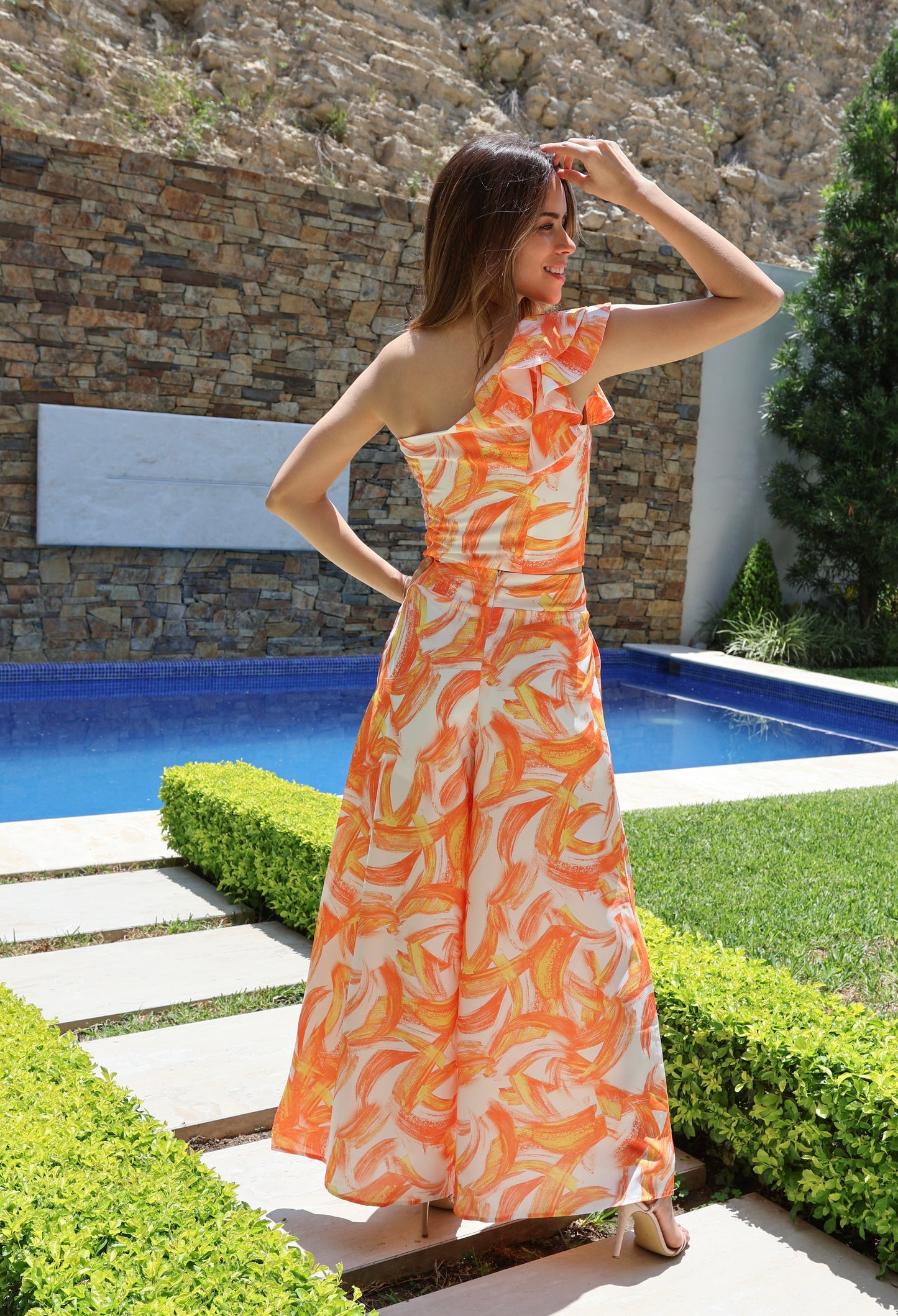 ORANGE PRINT SET