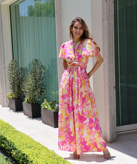 JUMPSUIT YELLOW/PINK